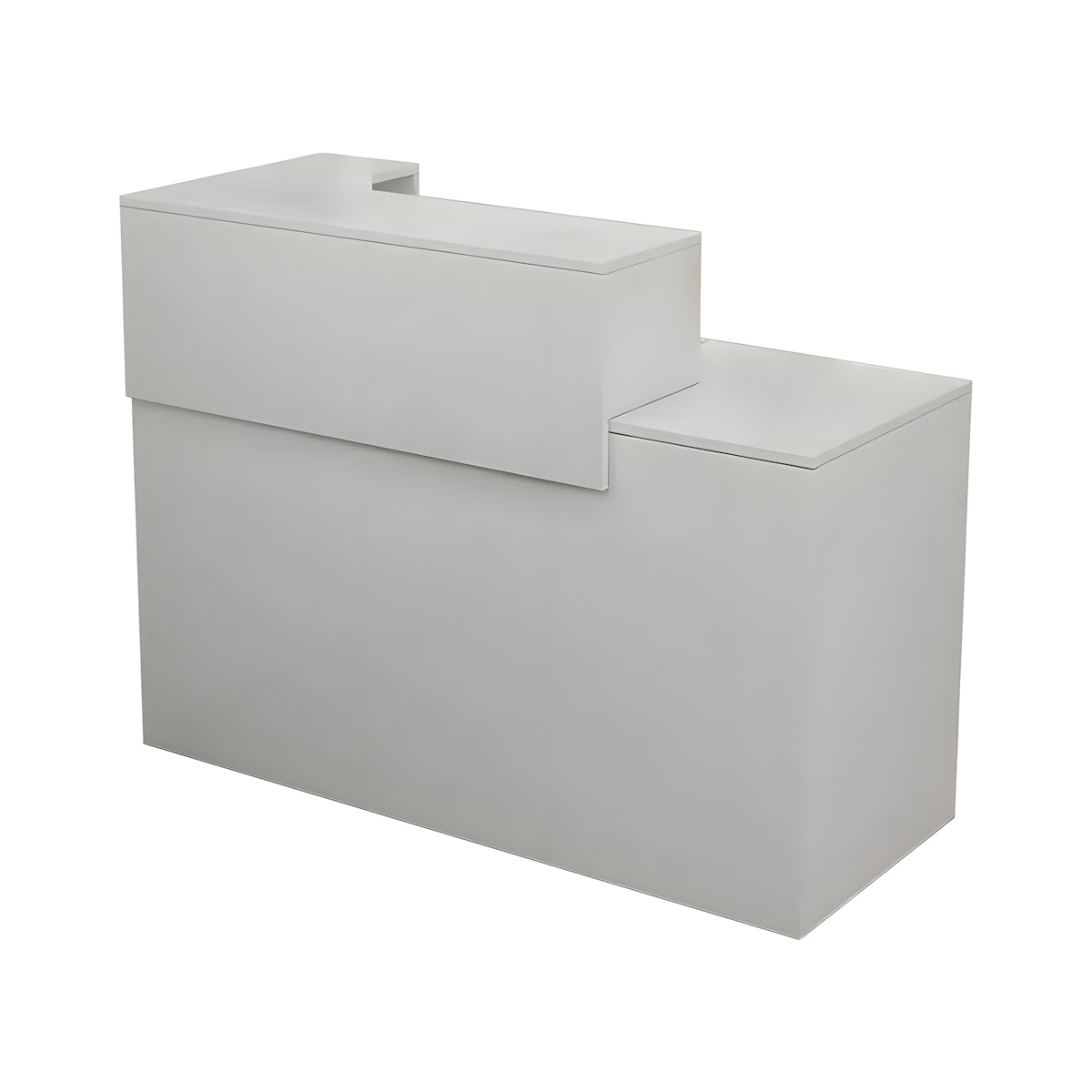 Retail Reception Desk 39-63 in Wide with Keyboard Tray, File Drawers & Transaction Counter（Stock Items）