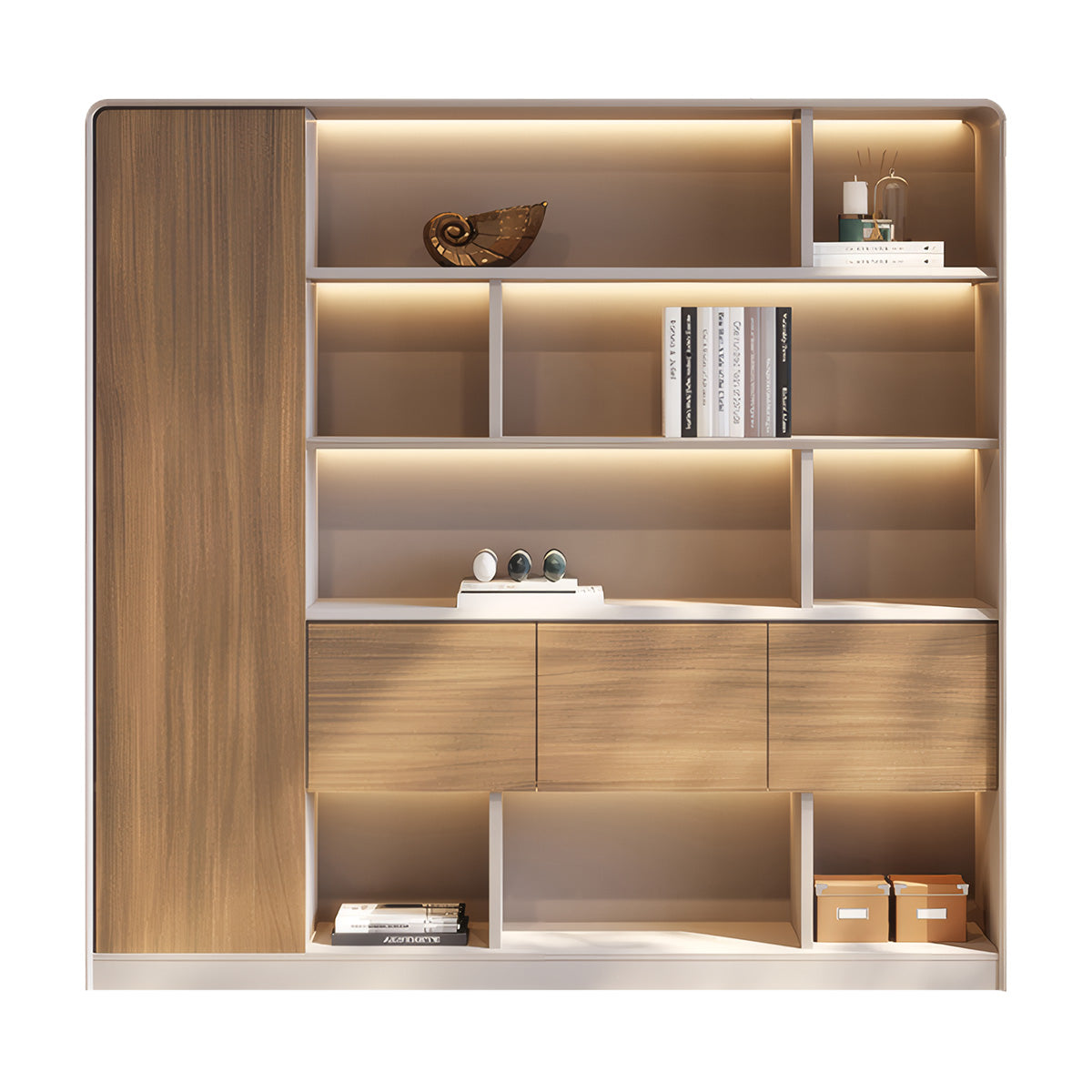 Minimalist Luxury Storage Cabinet with Multi-Zone Storage, Dedicated Wardrobe