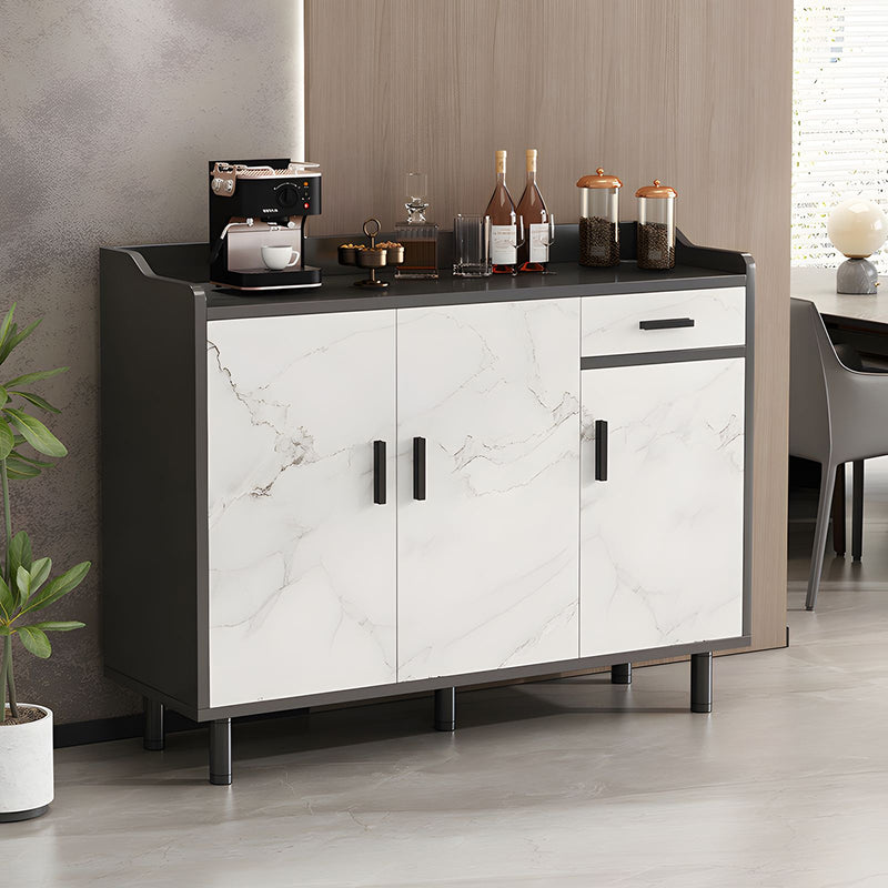 Modern Scratch-Resistant Sideboard with Storage and Adjustable Shelves