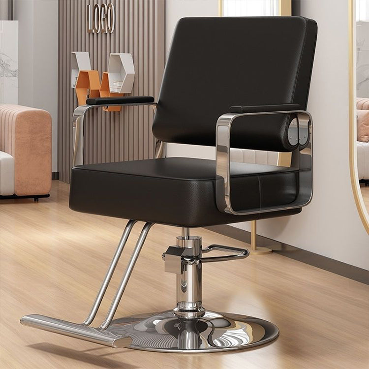 Hair Salon Stainless Steel Haircutting Chair