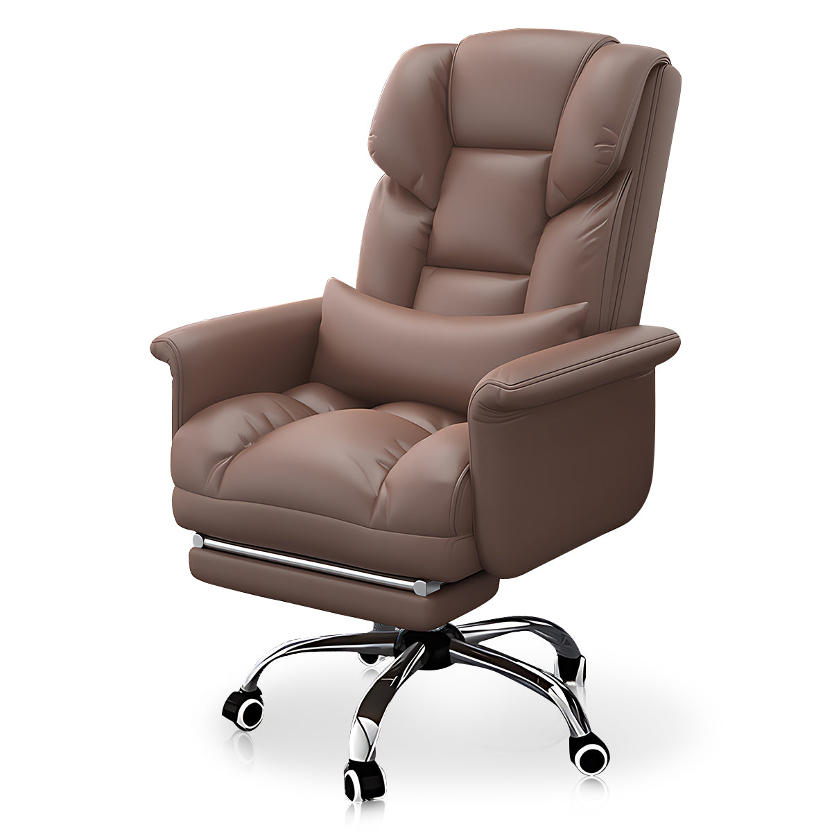 Stylish and Minimalist Multifunctional Executive Office Chair with Comfortable Lumbar Pillow Design（East Coast）