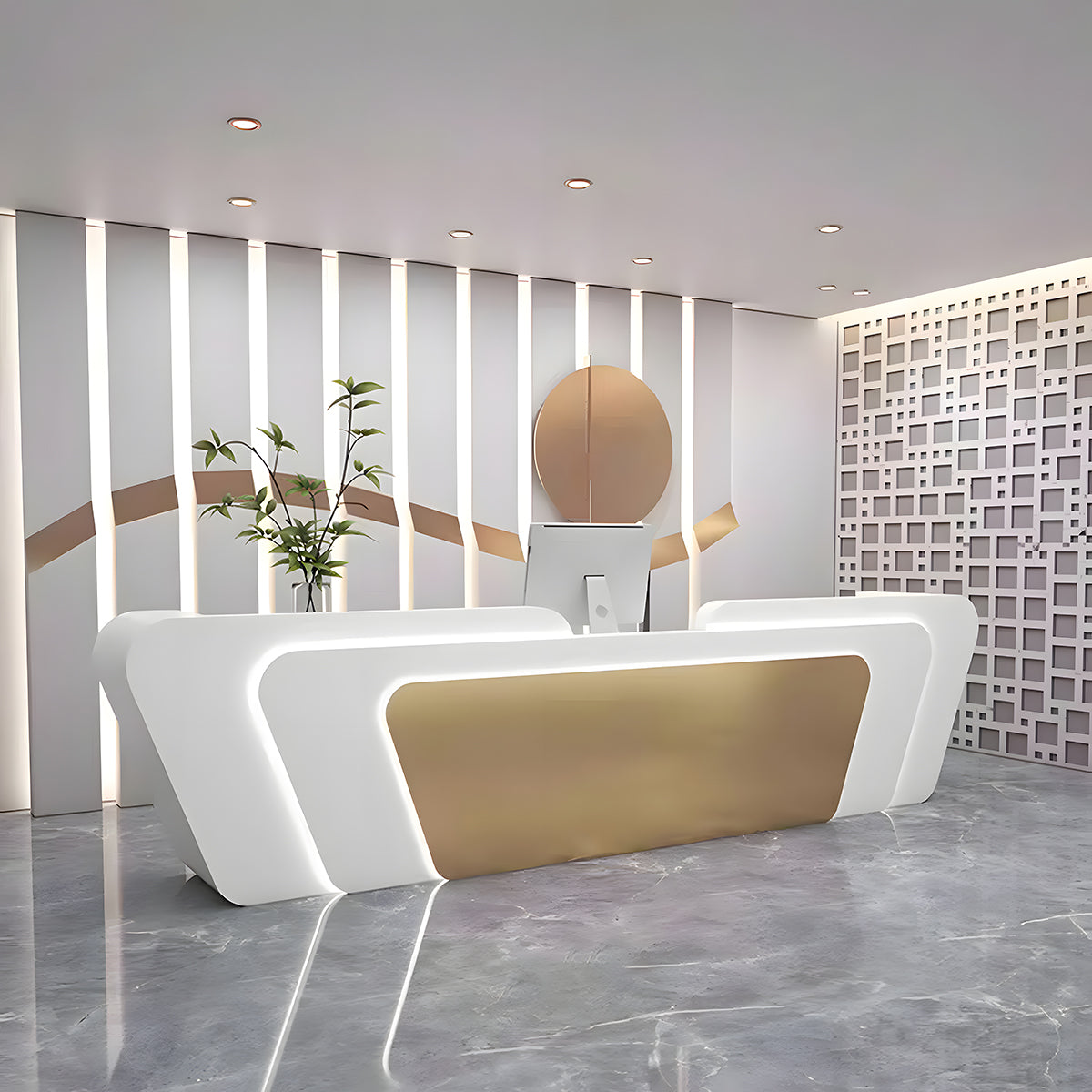 Simple and Unique Retail Front Desk