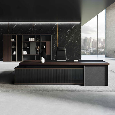 Luxurious Executive Desk with Thick Base