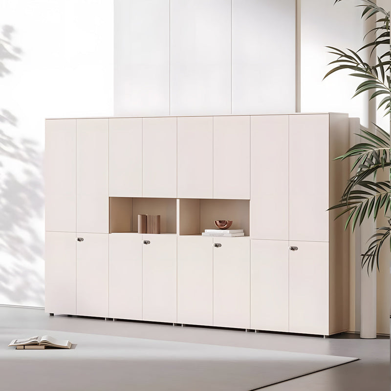 Modern Wooden Tall File Storage Cabinet with Password Lock for Office