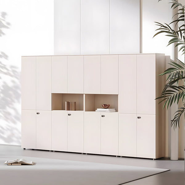 Modern Wooden Tall File Storage Cabinet with Password Lock for Office ...