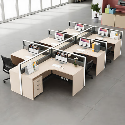 Modern Office Desk with Cable Management for Productive Workspaces