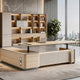 Anzhap Electric Sit-Stand Executive Desk with Power, Storage and CPU Compartment