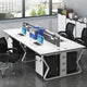 Simple Modern Partition Workstation Staff Desk with Butterfly Legs with Screen Partition