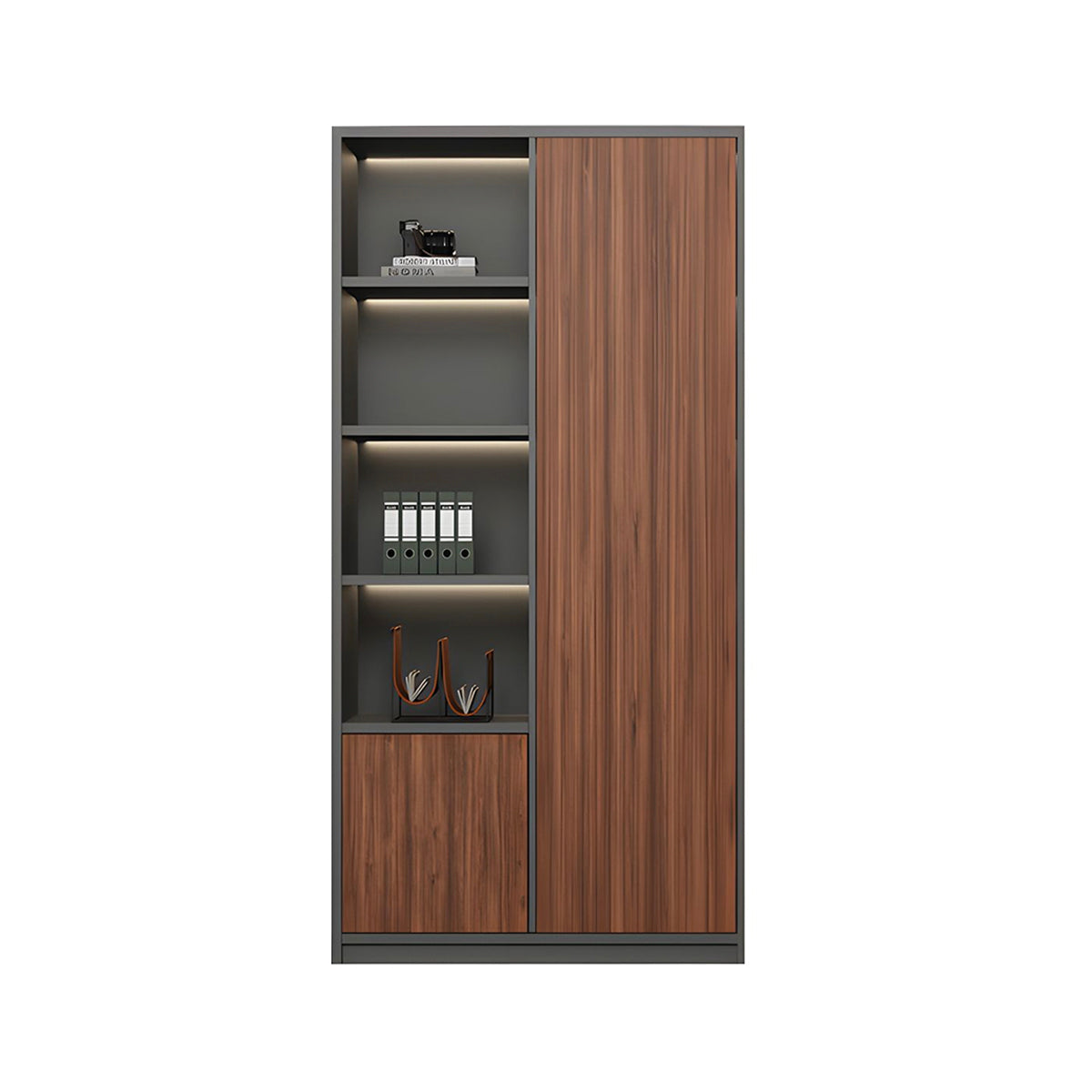 High-Capacity Storage Cabinet with Moisture-Resistant Base for Office