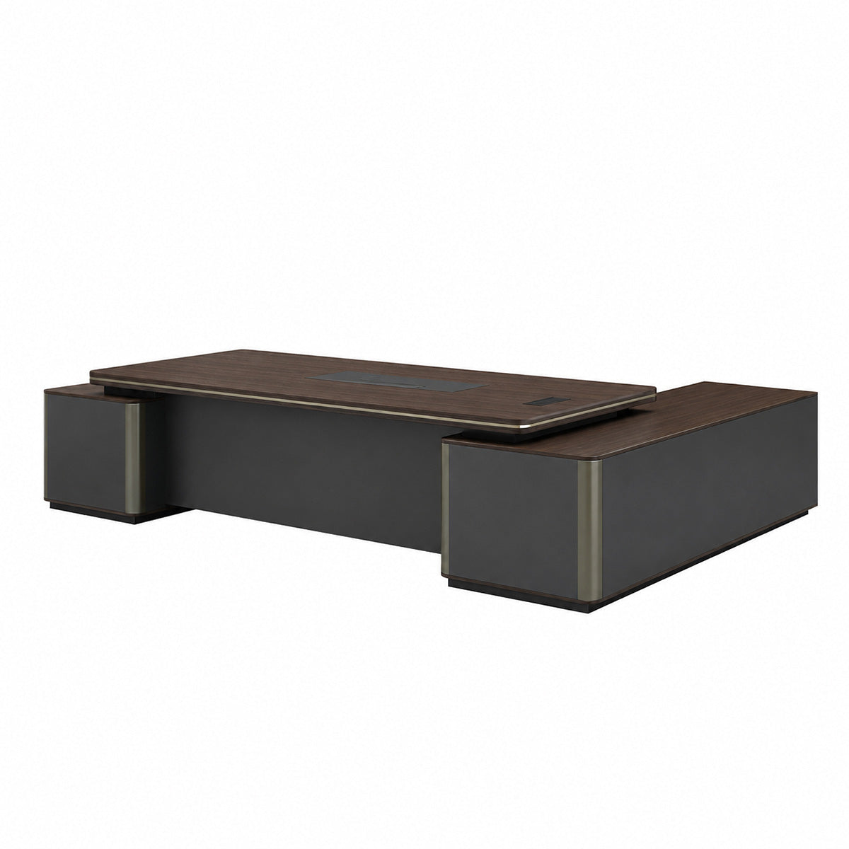 Modern Executive Desk 71–126 in Wide with Lockable Drawers & for Corner Office