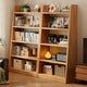 Minimalist Pine Wood Bookshelf Modern Storage Stable Design Trapezoidal