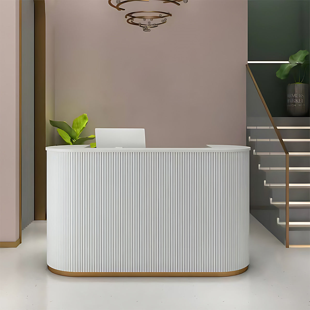 Modern Simple U-shape Reception Desk