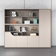 Minimalist Modern Storage Cabinet with Open and Closed Compartments