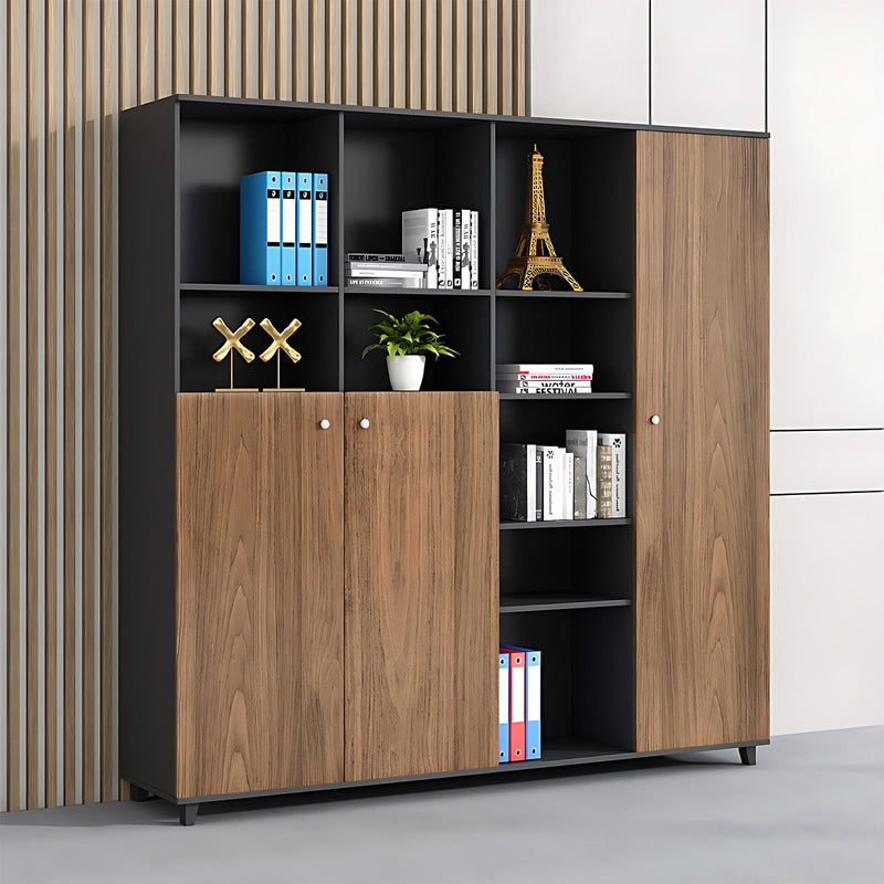 Minimalist Filing Cabinet with Raised Steel Base for Offices