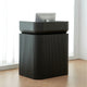 Black Reception Desk for Office or Retail Lockable Scratch Resistant