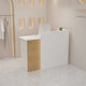 Classic Elegant Reception Desk with Functional Storage Compartments