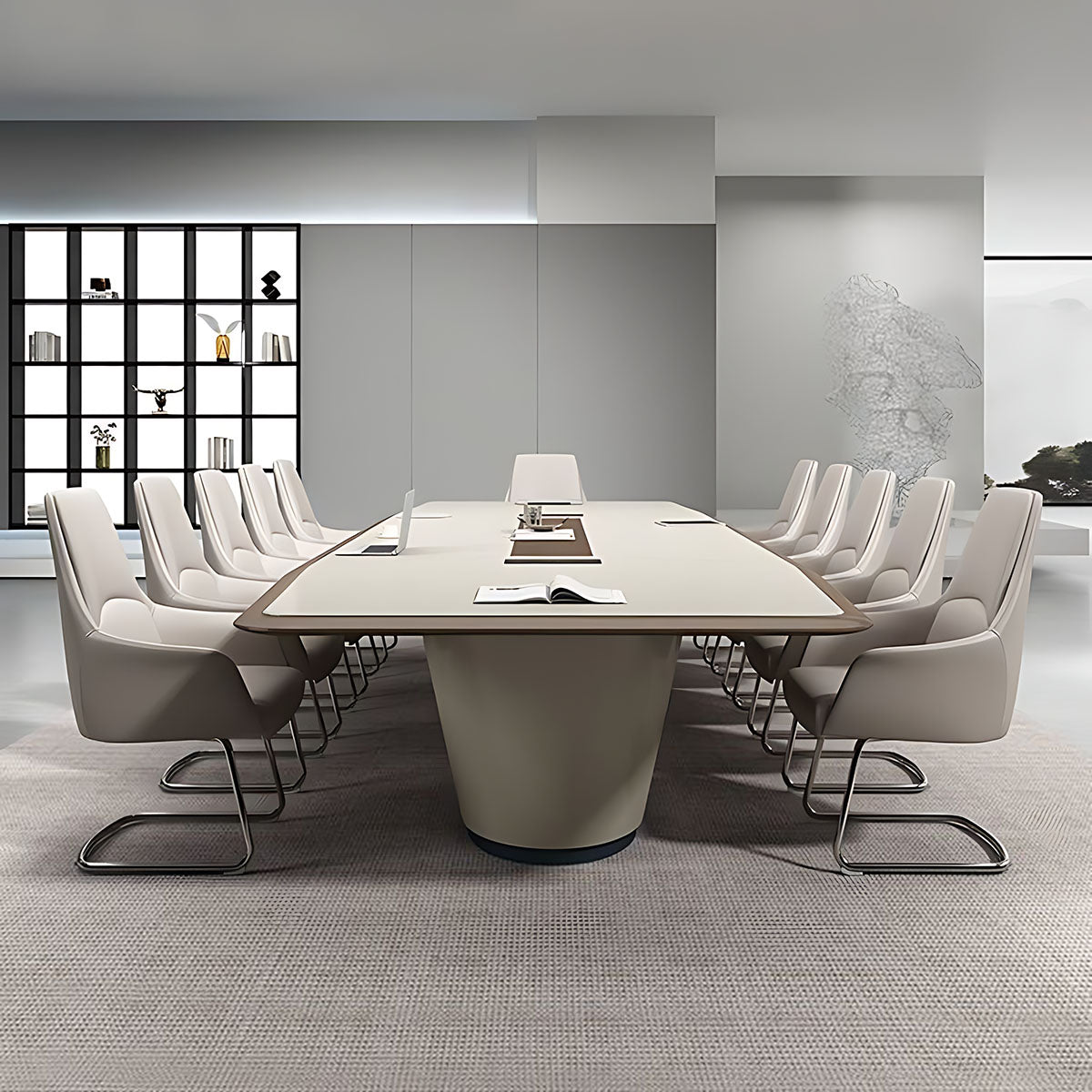 Light Luxury Long table Modern High-grade Lacquered Conference Table