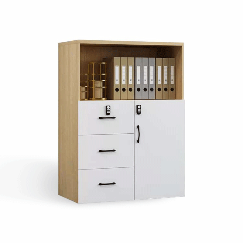 Office Low Cabinet, File Cabinet, Wooden Long Cabinet with Lock