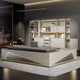 Stylish Luxury Executive Desk with Thickened Desktop and Rounded Edges