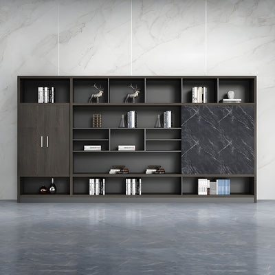 Stylish Storage Cabinet with Push-to-Open Compartments for Office