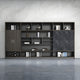 Stylish Storage Cabinet with Push-to-Open Compartments for Office