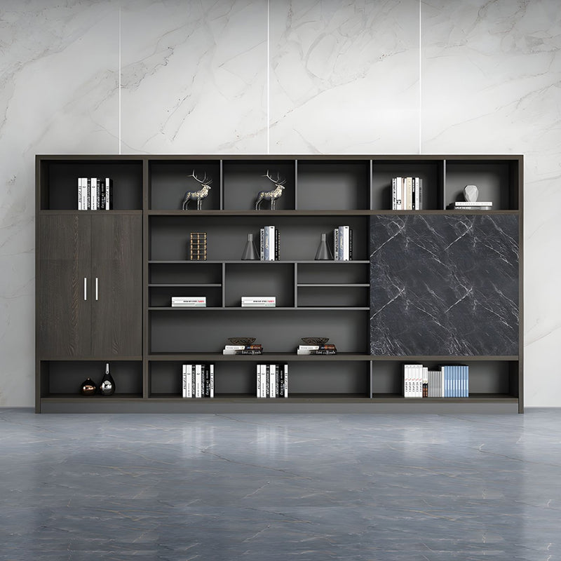 Stylish Storage Cabinet with Push-to-Open Compartments for Office