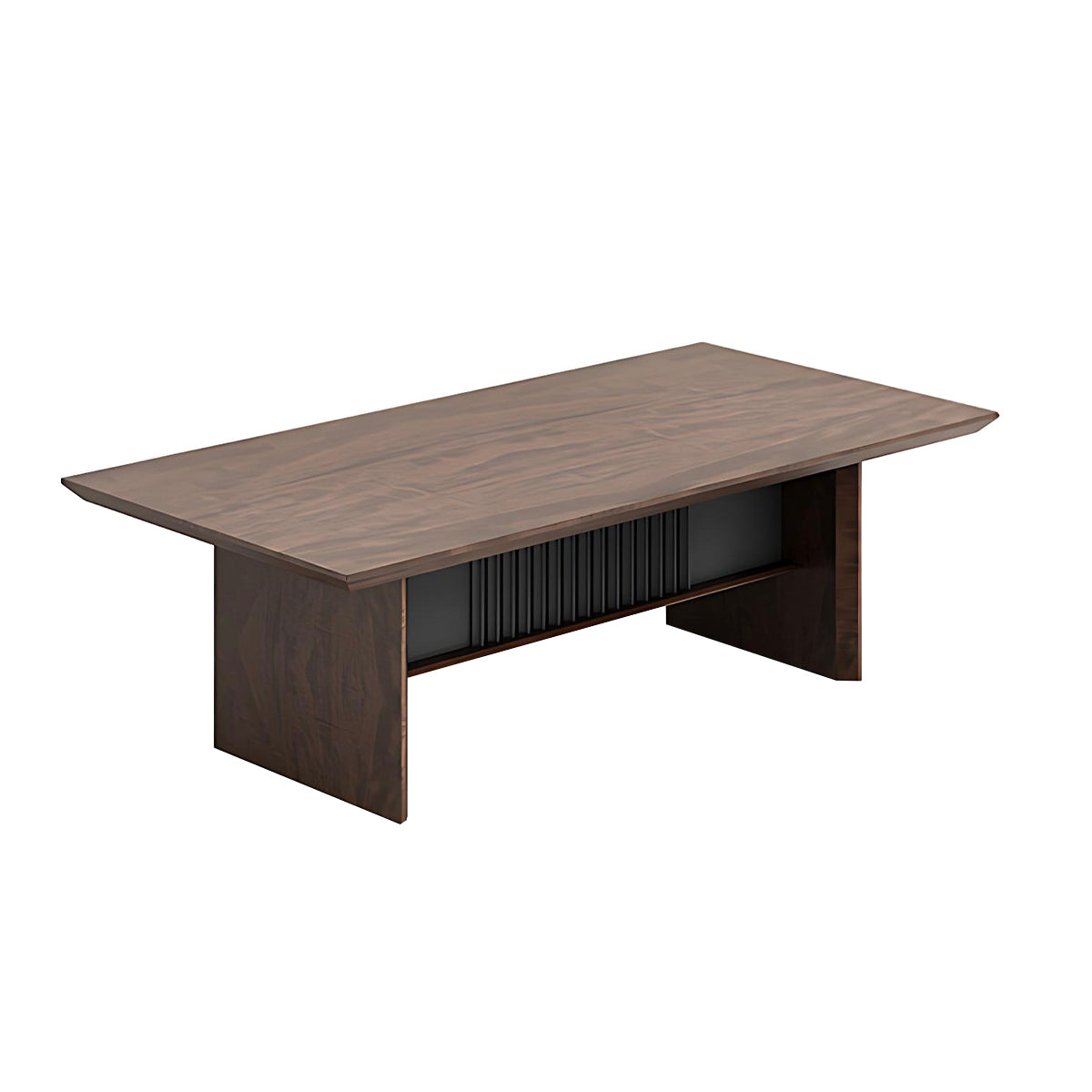 Modern Conference Table with Track Socket & Wood Grain Top