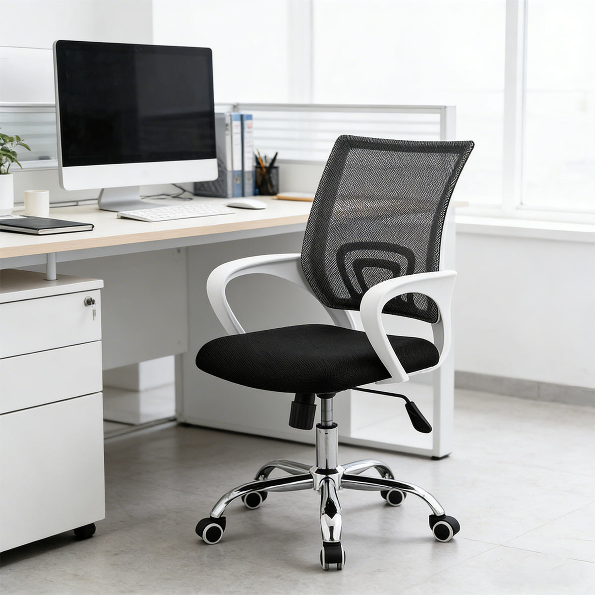 Ergonomic Mesh Office Chair with Lumbar Support, Recline & Swivel