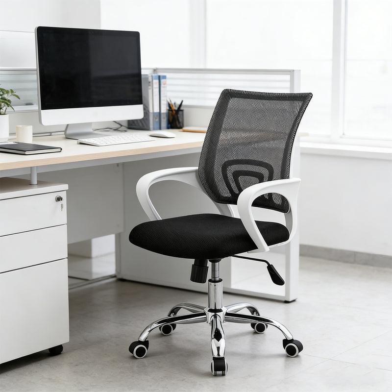 Ergonomic Mesh Office Chair with Lumbar Support, Recline & Swivel