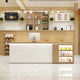Contemporary Chic Space-Saving Reception Desk with Display Shelf Design