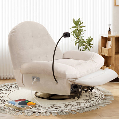 Luxury Multifunctional Recliner Sofa with Massage Heating USB Holder（Stock Items）