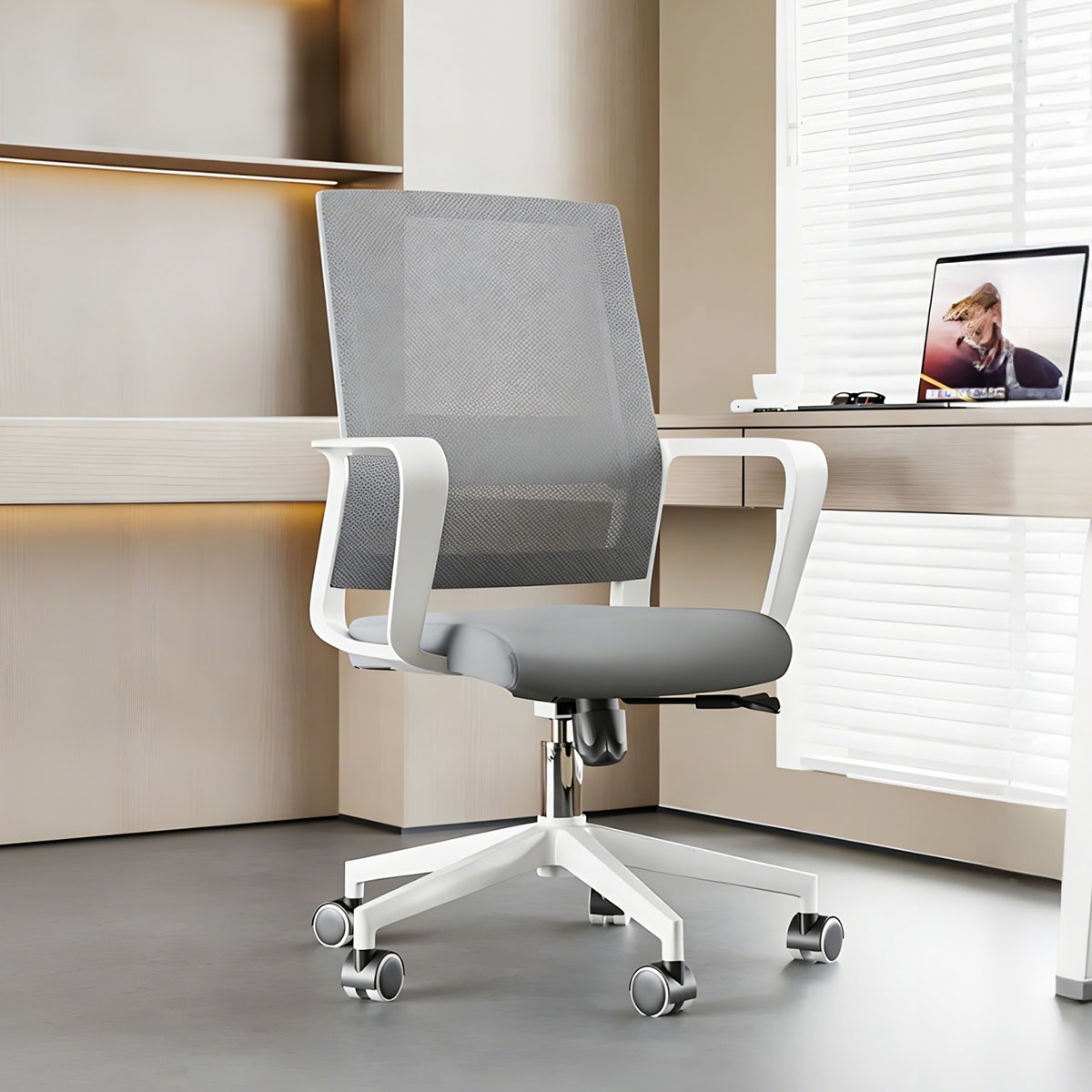 Ergonomic Rotatable Office Chair with Lumbar Support for Home & Office