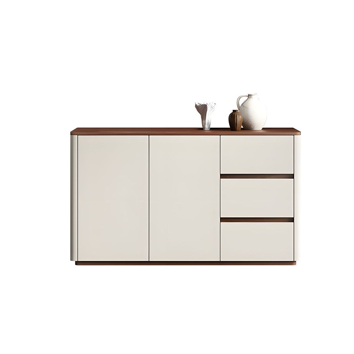 Minimalist Eco-Friendly Sideboard with Adjustable Shelves and Storage