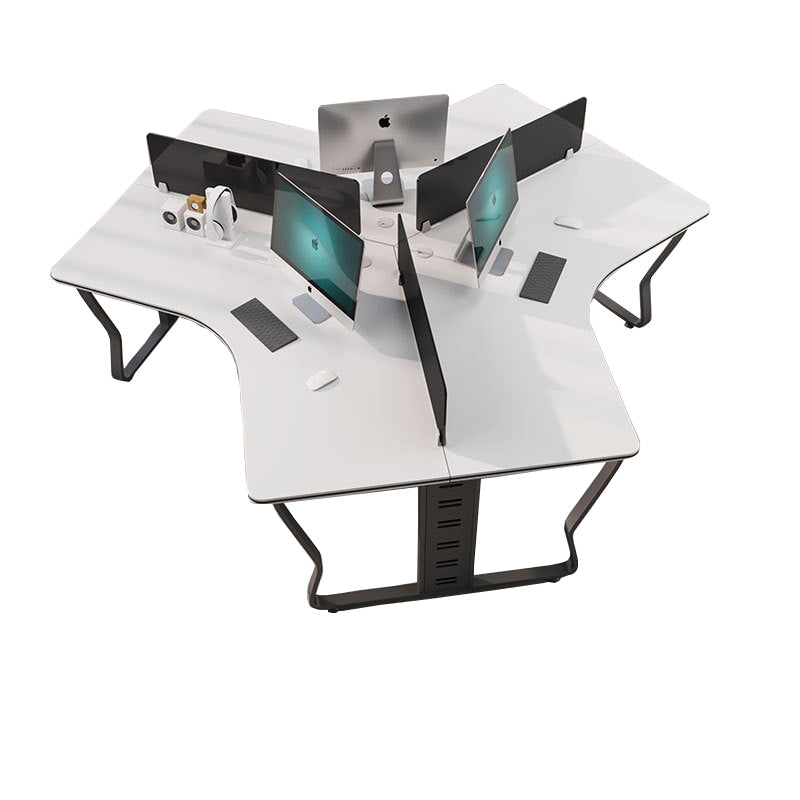 Modern U-Shaped Office Workstation