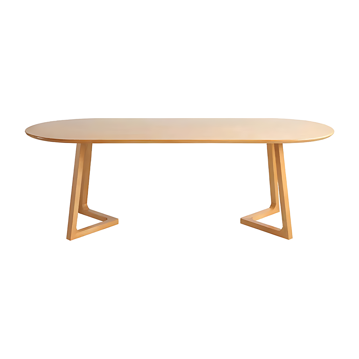 Oval Small Home Log Conference Table