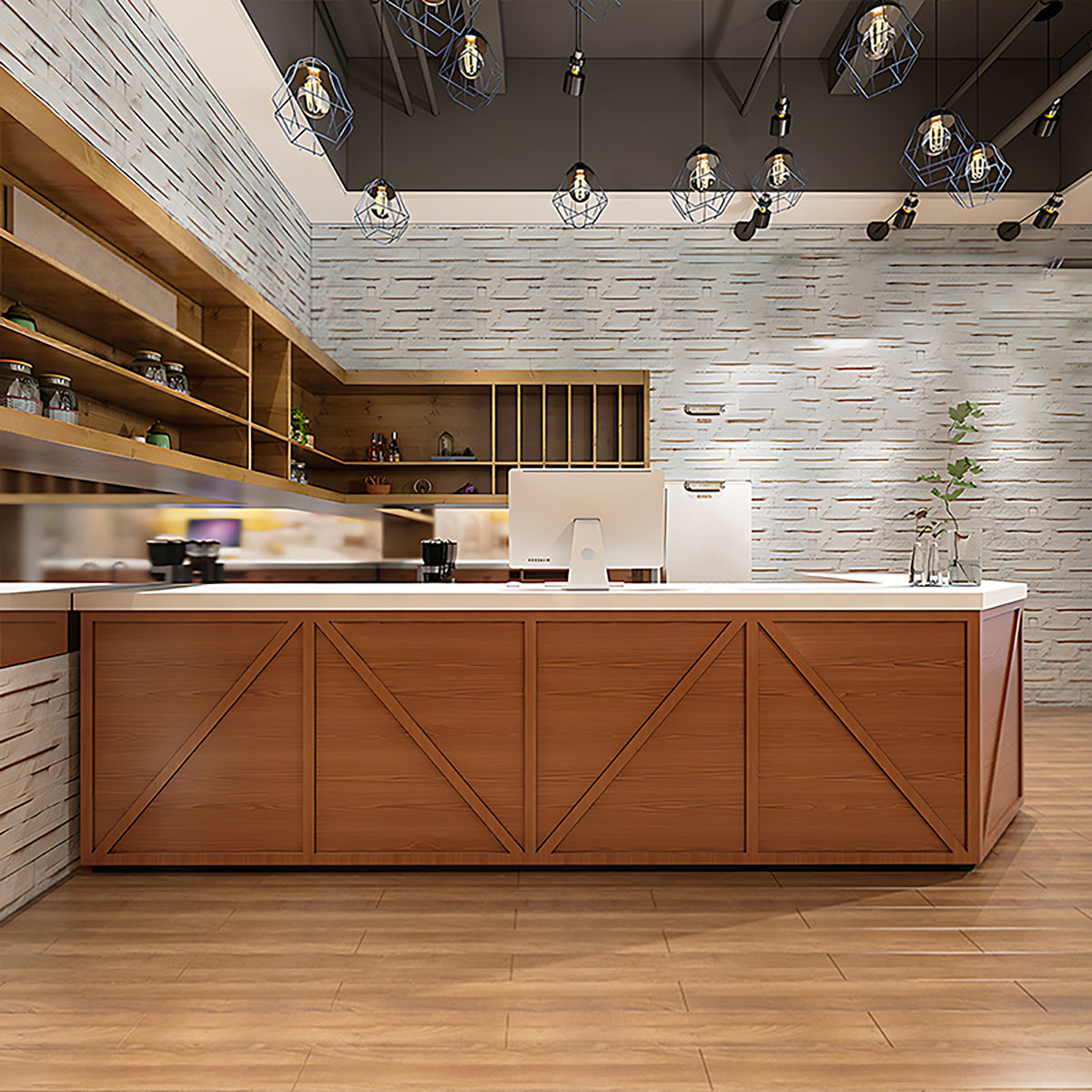 Vintage-style Bar Reception Desk