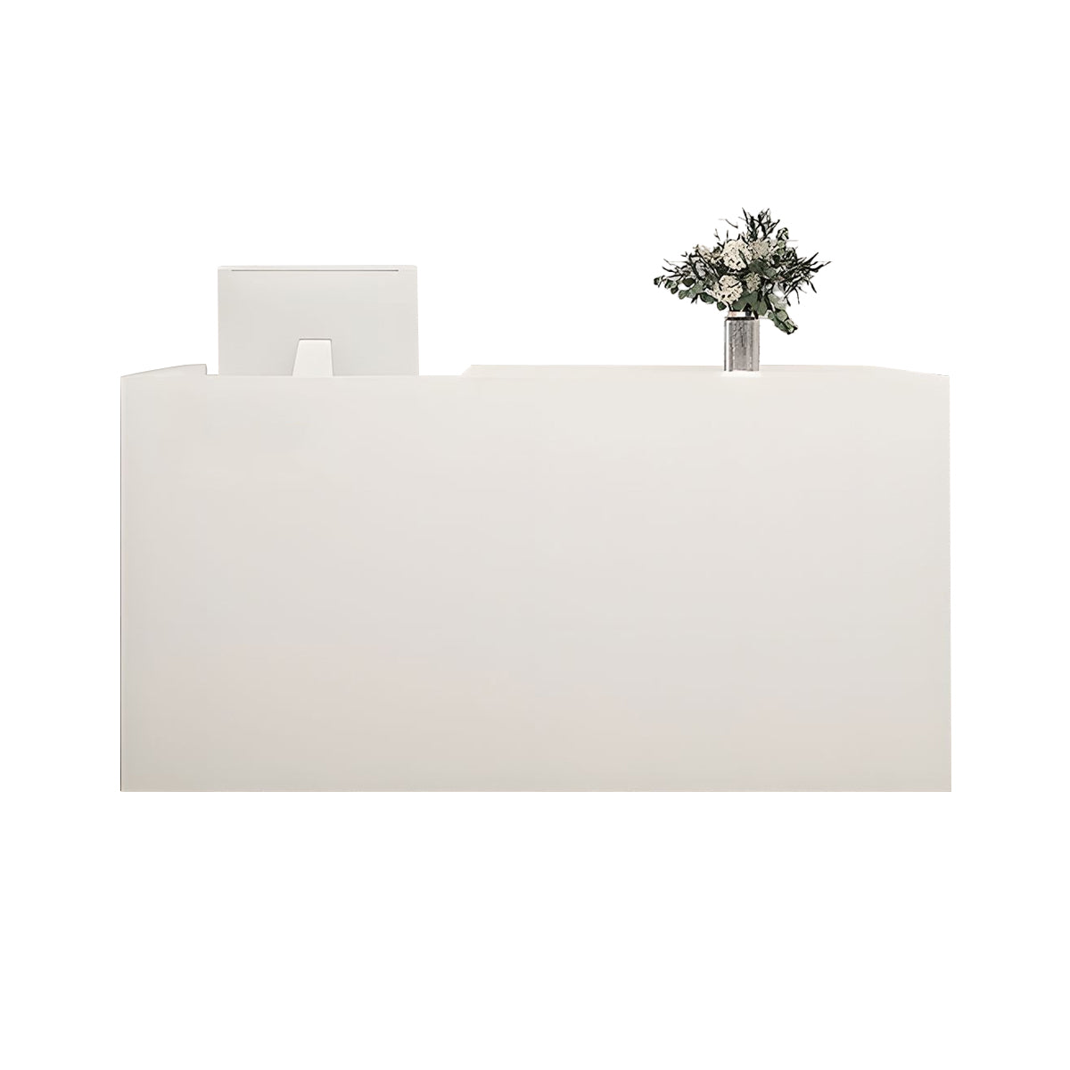 Modern Reception Desk Storage Drawers Keyboard Tray Custom Logo