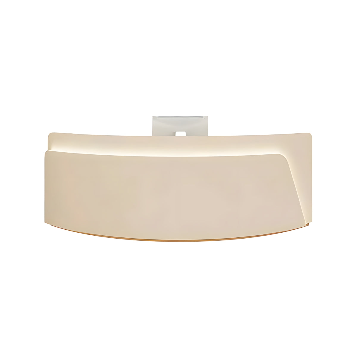 Reception Desk, Beige West Coast Stock, Beige finish, L71" x W24" x H39", for reception area or front office, commercial reception furniture