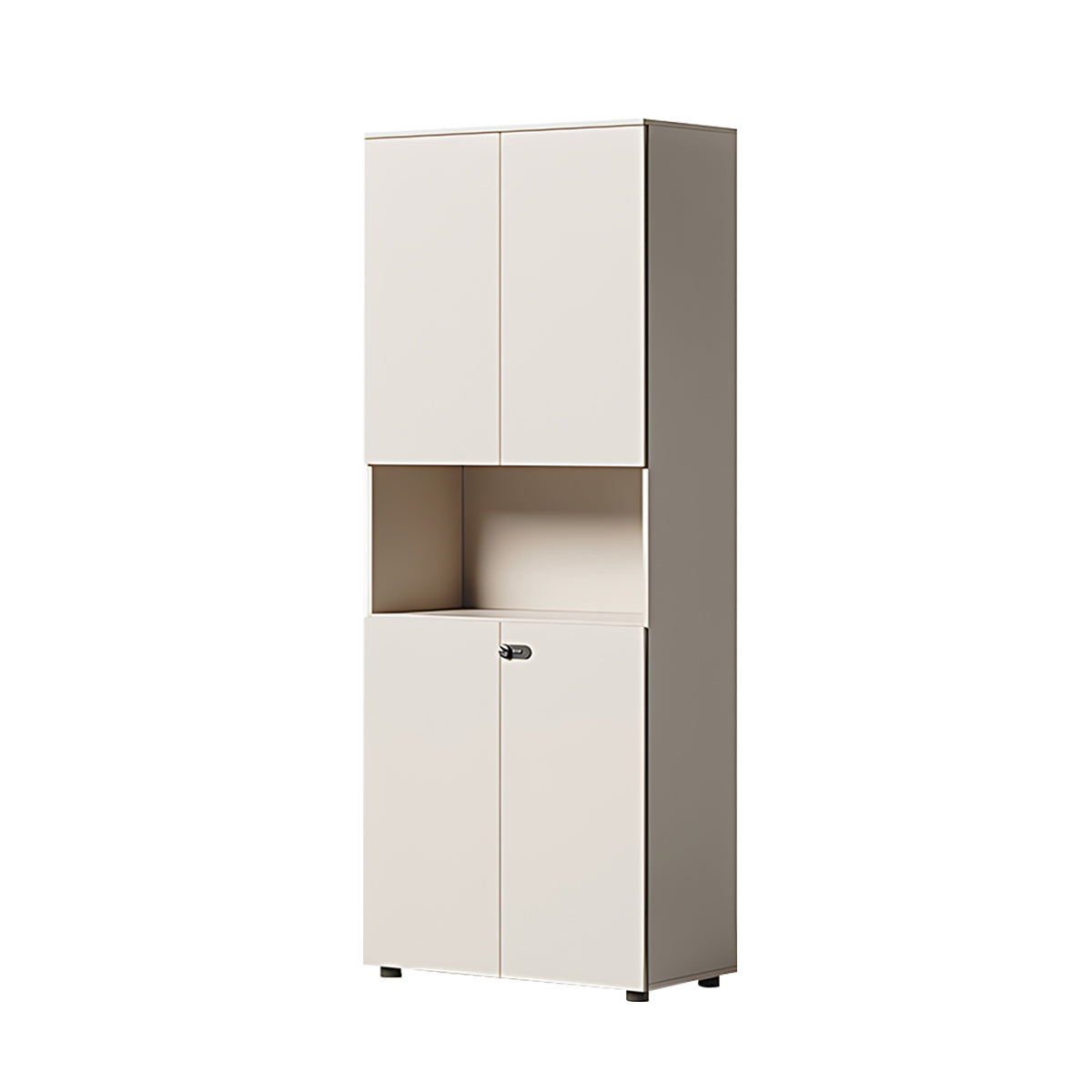 Modern Wooden Tall File Storage Cabinet with Password Lock for Office