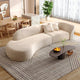 Simple Modern Curved Fabric Sofa