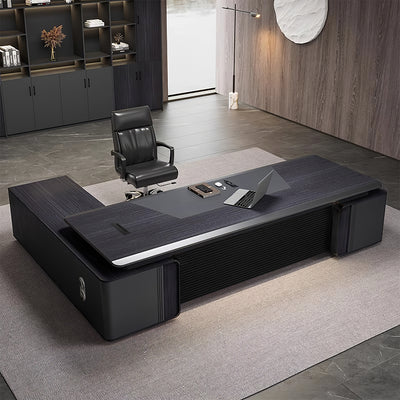 Modern Executive Office Desk for Manager with Storage Cabinet（Sale Event）