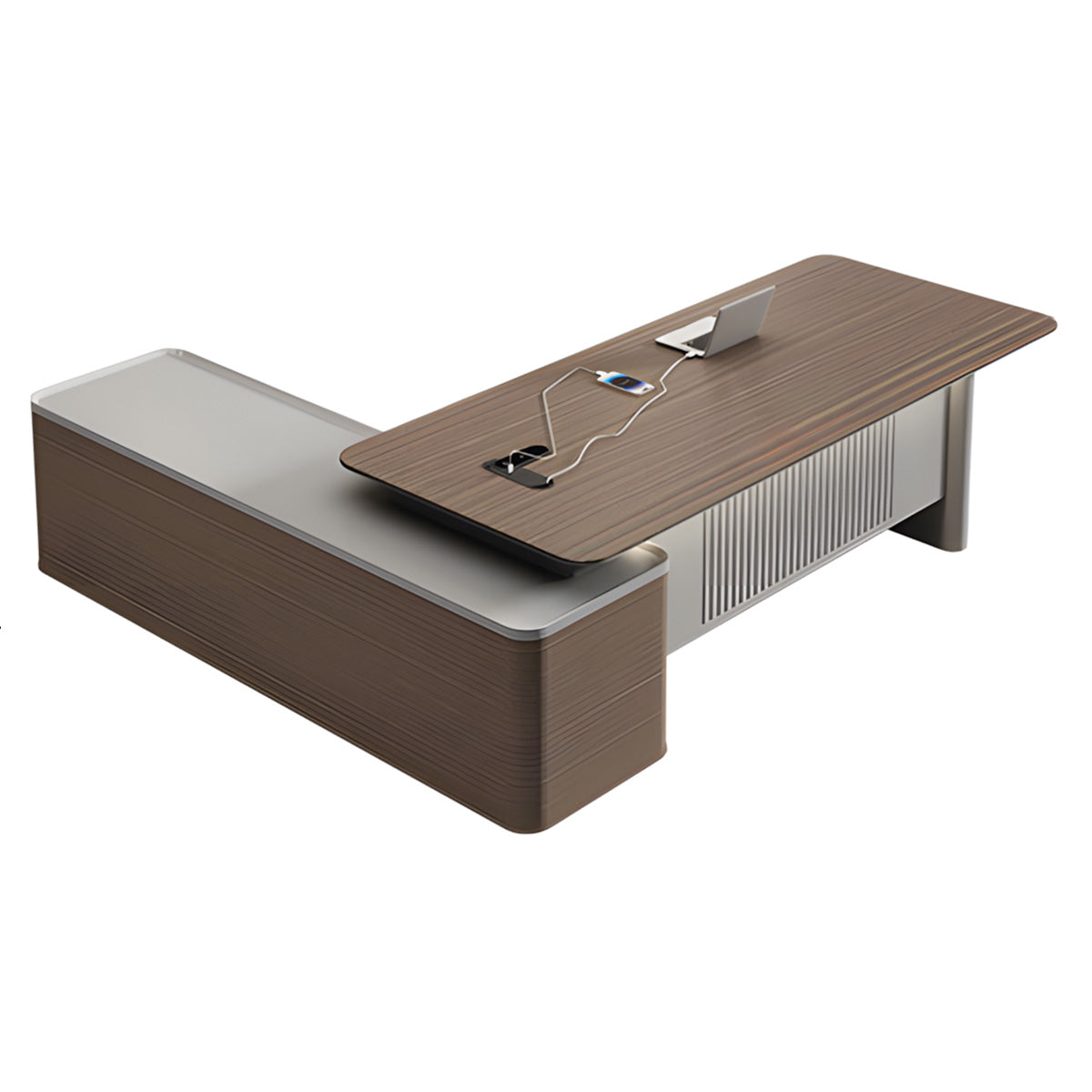 Premium Executive Desk with Cable Management & Storage for Office