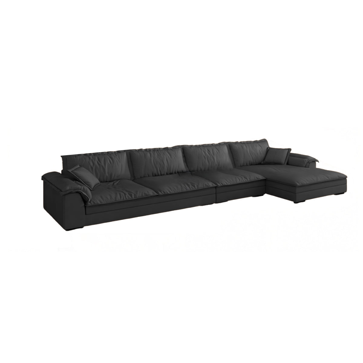 Mordern L-Shape Sectional Sofas with Round Armrests