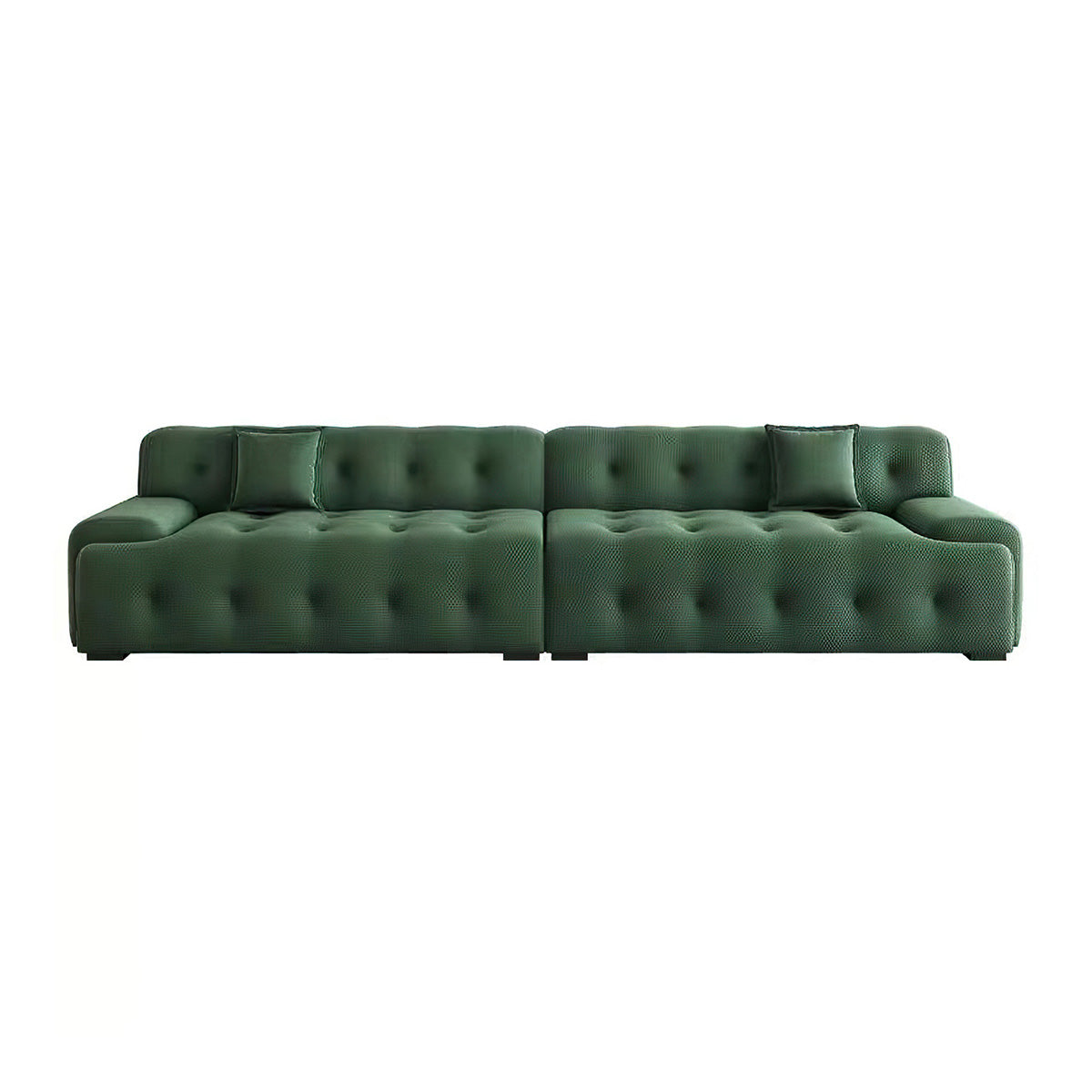 Italian Minimalist Style Sofa with Thick Seat Cushions