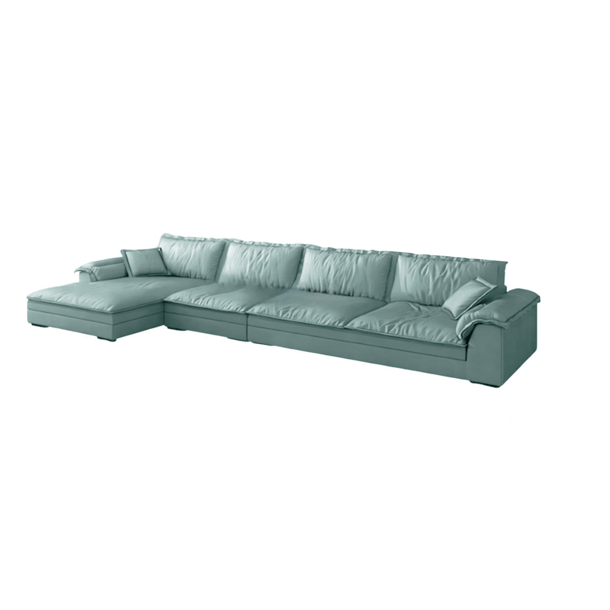 Mordern L-Shape Sectional Sofas with Round Armrests