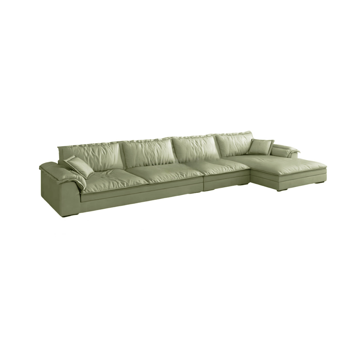 Mordern L-Shape Sectional Sofas with Round Armrests