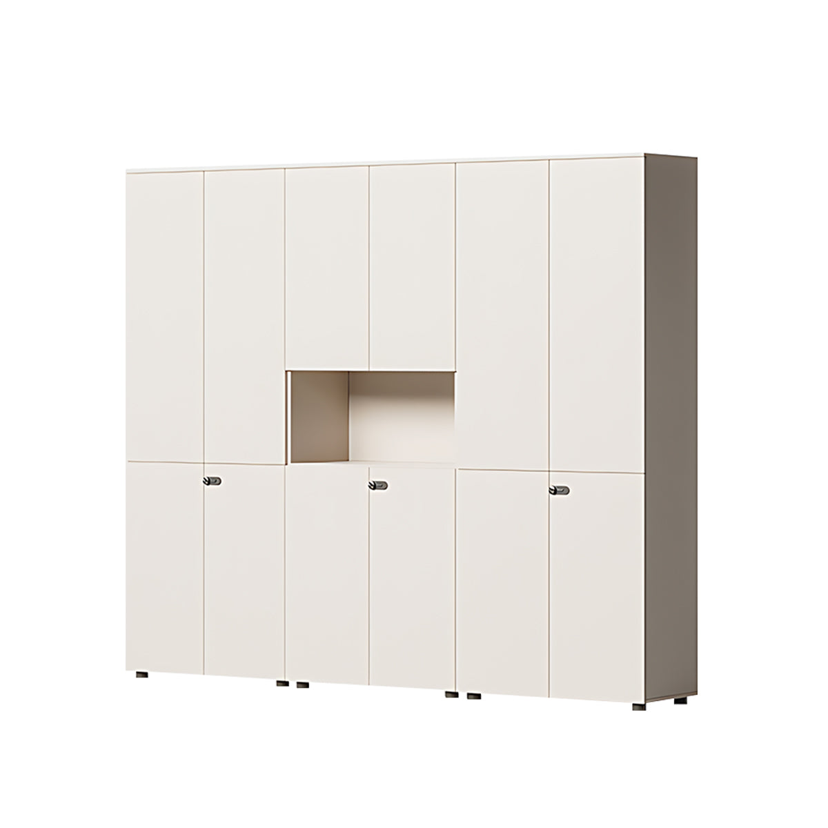 Modern Wooden Tall File Storage Cabinet with Password Lock for Office