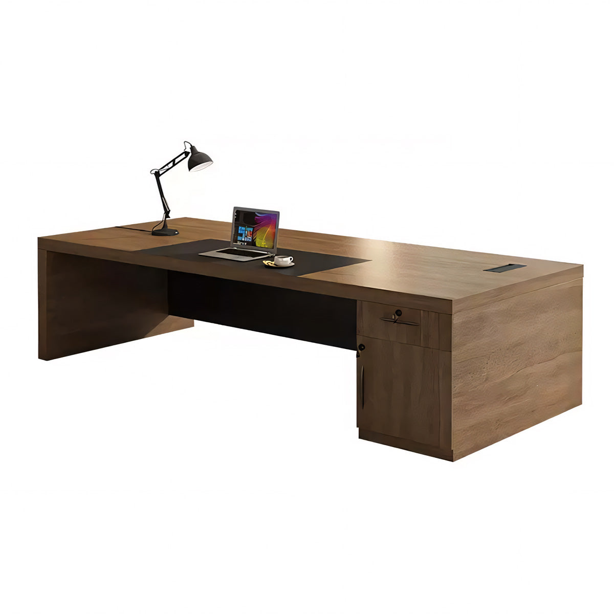 Minimalist Executive Office Desk and Chair Combination