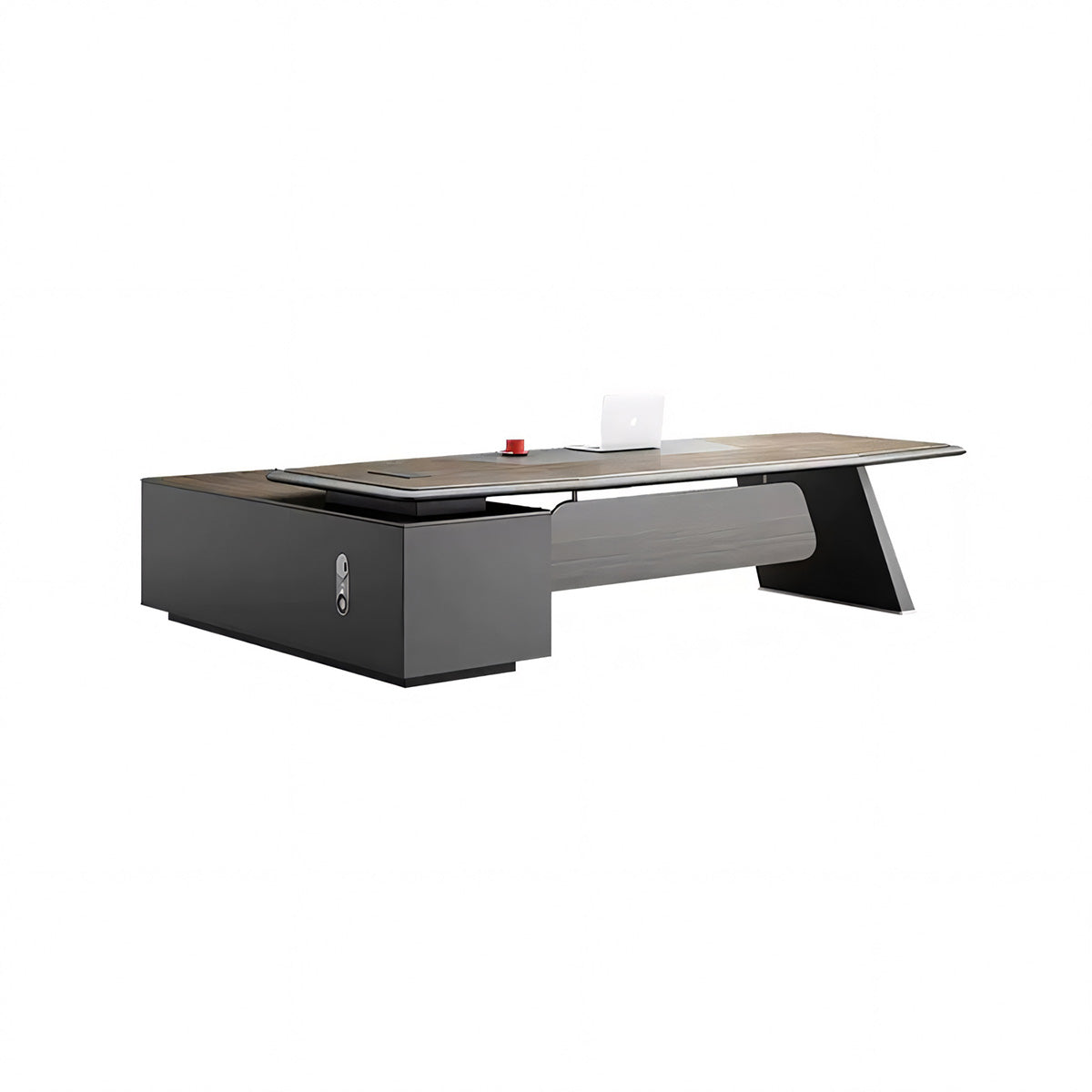 Lacquered Laminate Executive Desk Office Desk