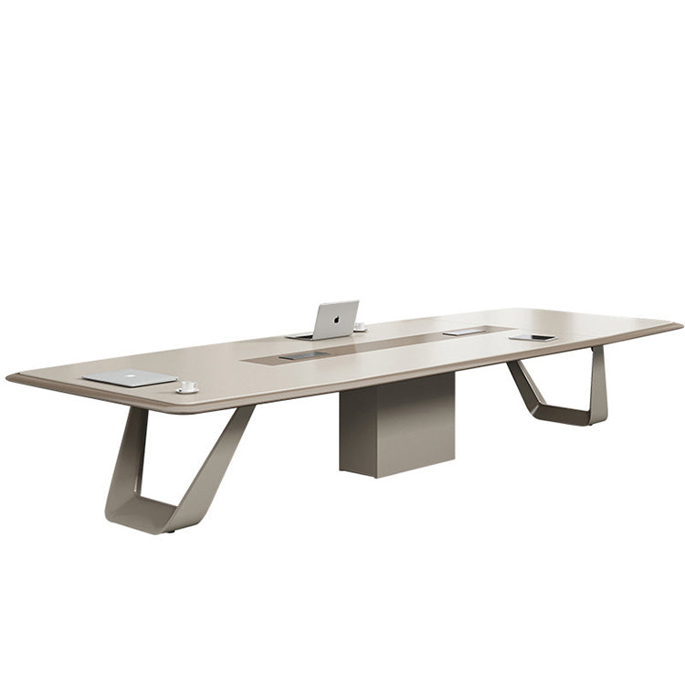Modern Light luxury Lacquer Conference Table